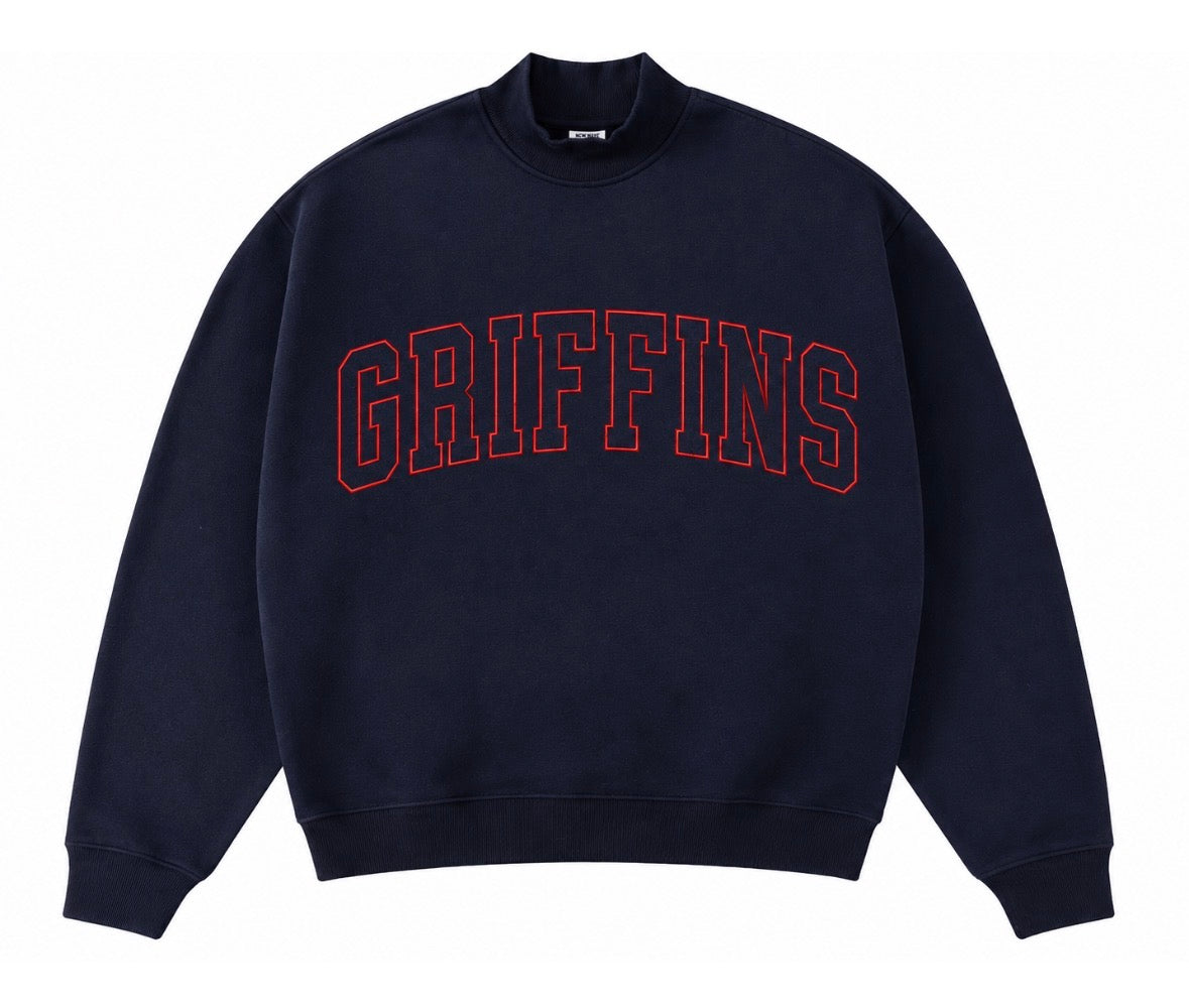 Griffins Mock Neck Oversized Sweatshirt - PRE ORDER