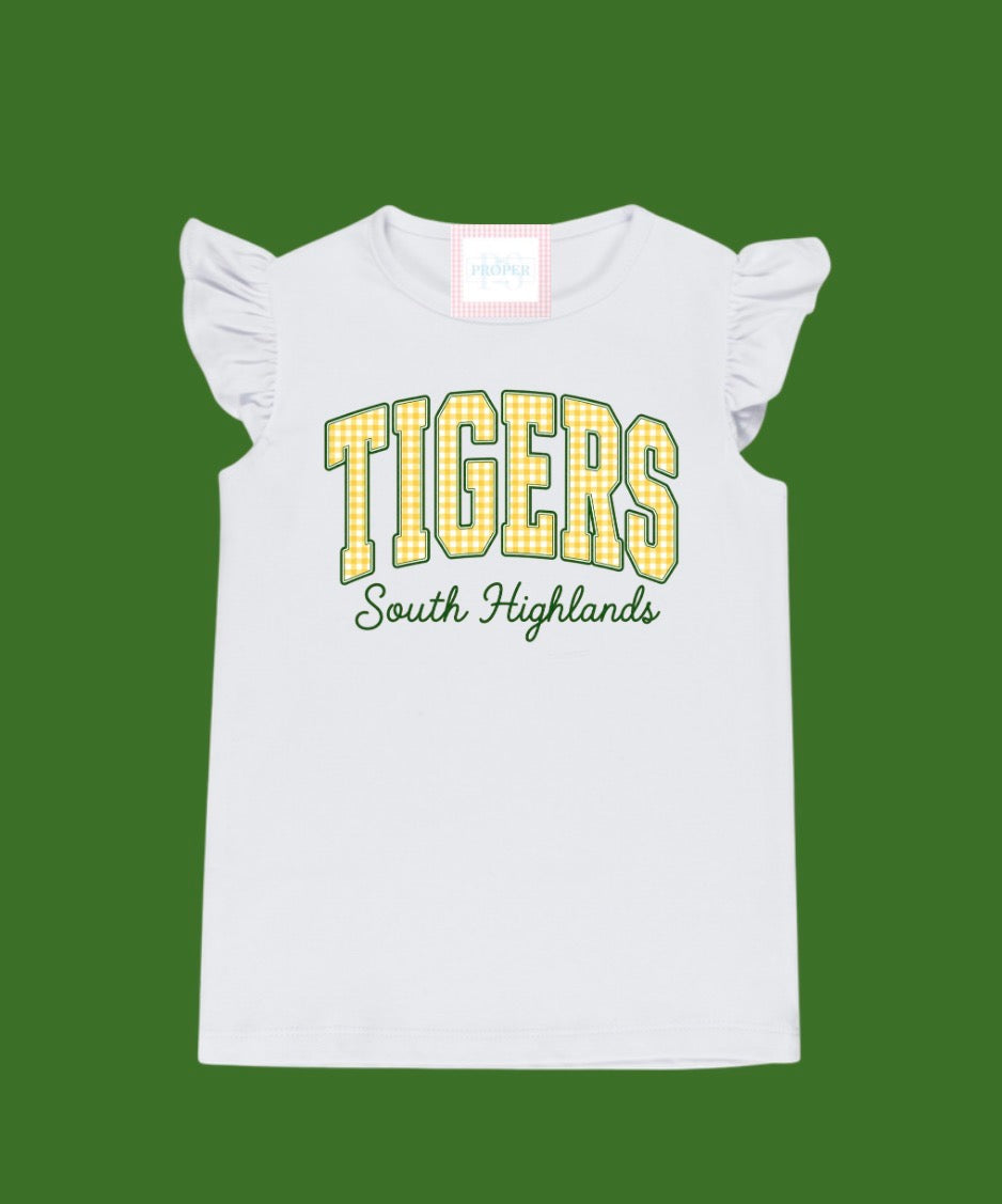 Tigers Ruffle Sleeveless Shirt