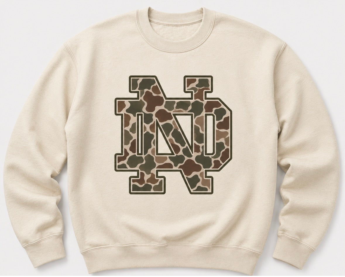 ND Camo Sweatshirt