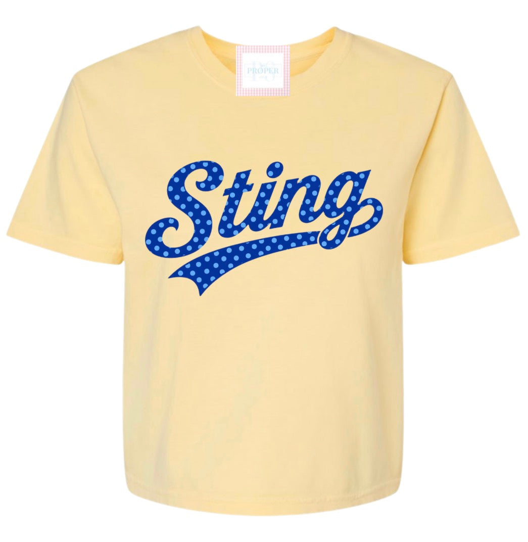 Comfort Colors Boxy Crop - Yellow