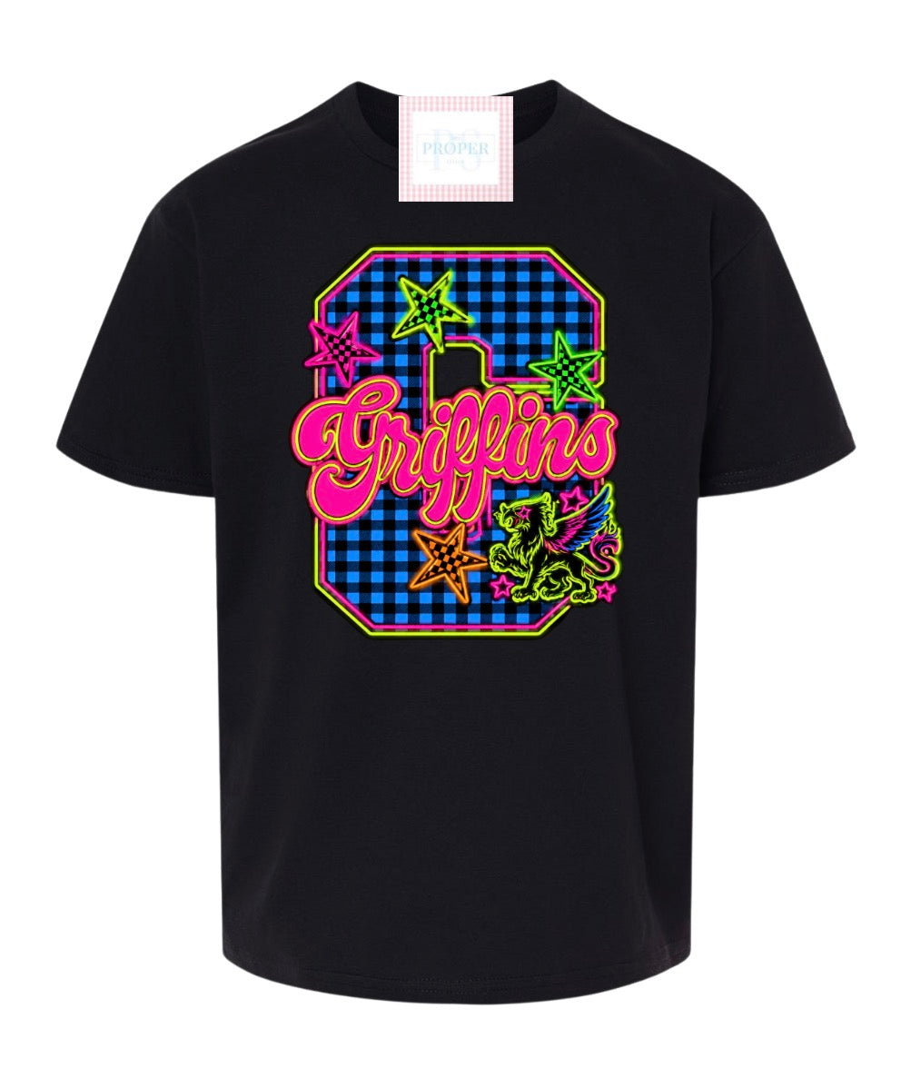 Gingham Neon G Tshirt
