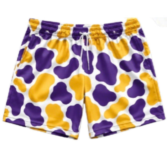 Purple/Gold Camo Shorts