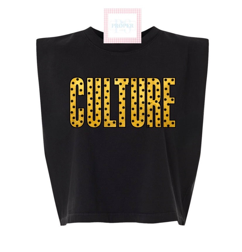 Culture Polk Dot Muscle Tee
