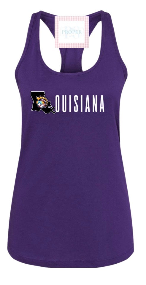 Purple Bat Razorback Tank