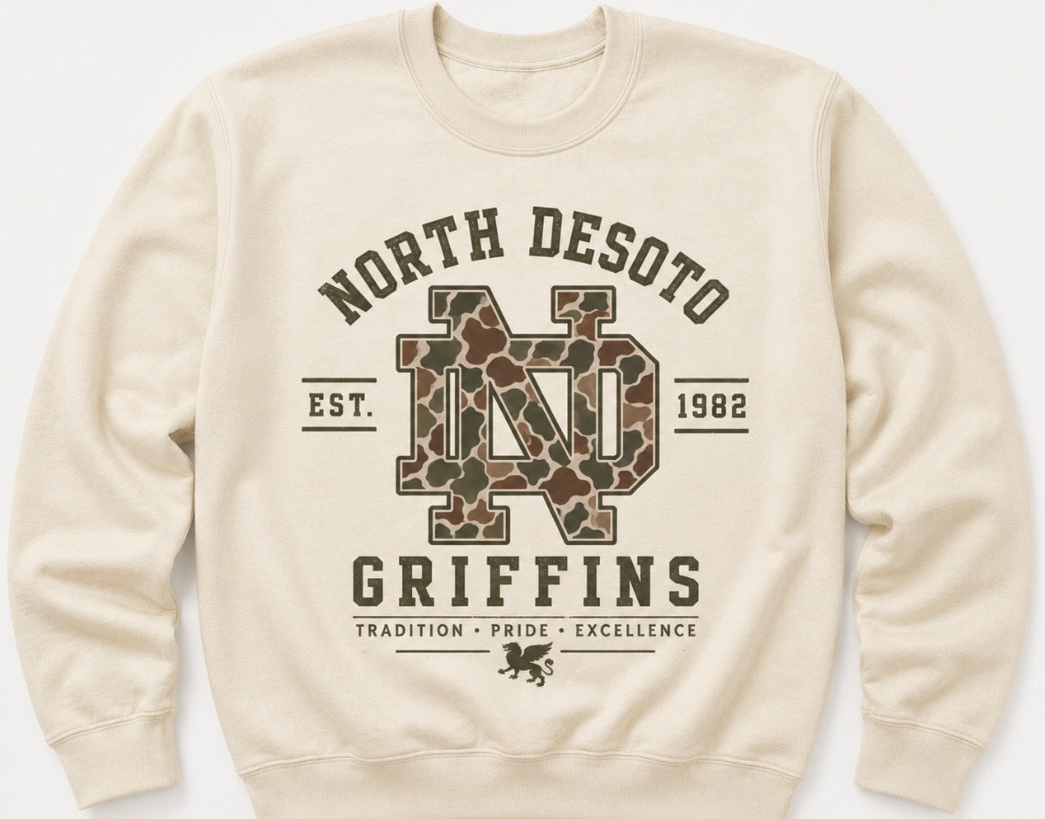 ND Camo Vintage Sweatshirt