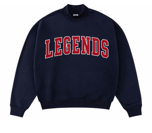 Navy Mock Neck Legends