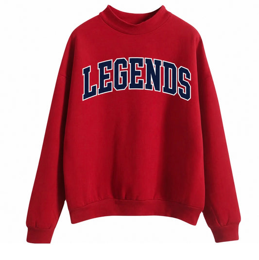 Red Mock Neck Legends