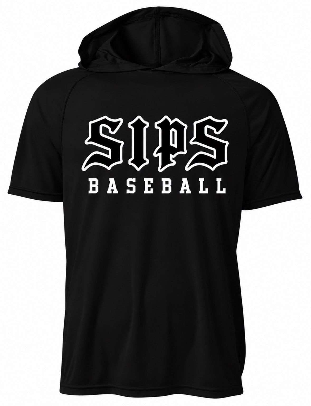 SIPS Baseball Hooded Performance Tee