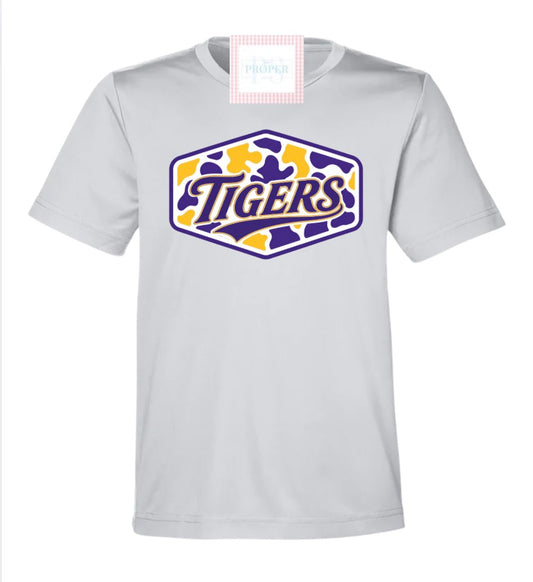 Tigers Purple/Gold Camo Tee