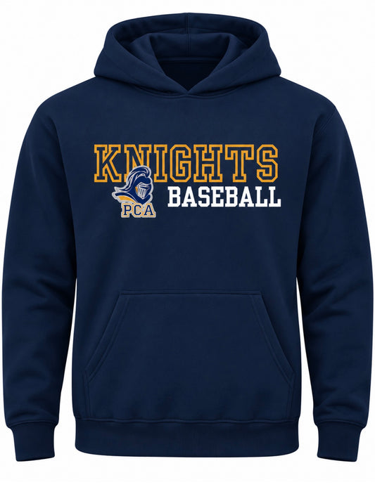 PCA Knights Baseball hooded Sweatshirt
