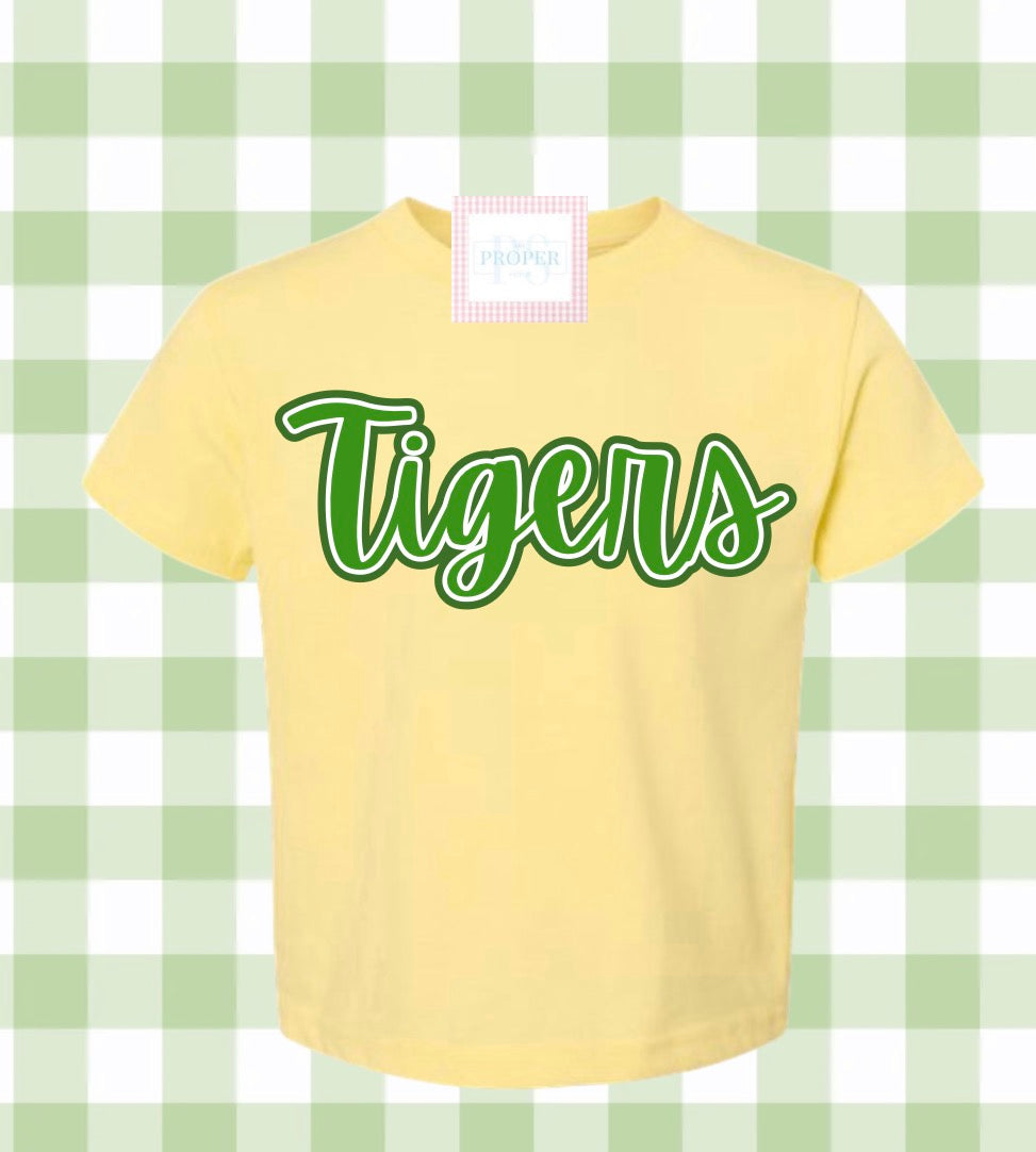 TIGERS Yellow Tee