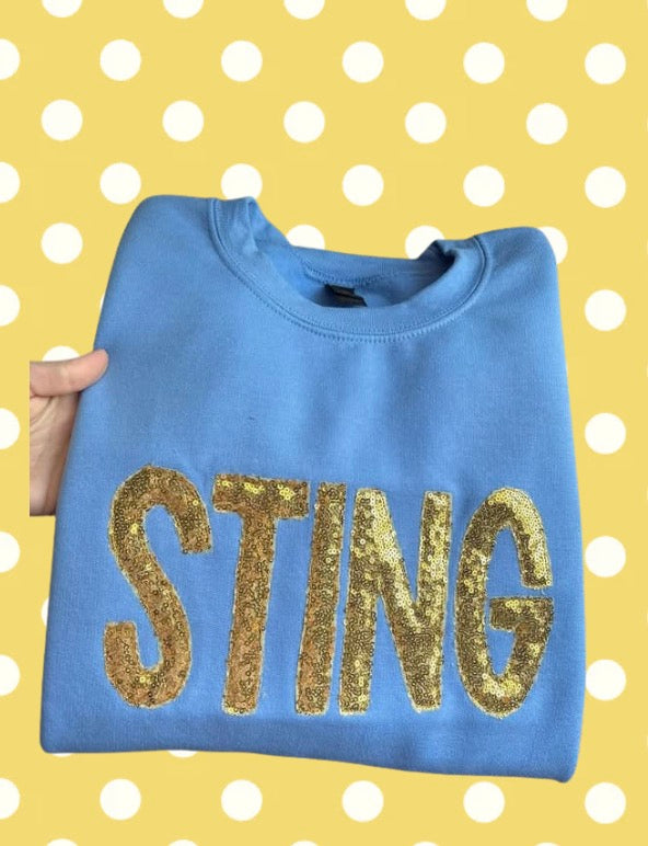 Sting Sequin Appliqué Sweatshirt