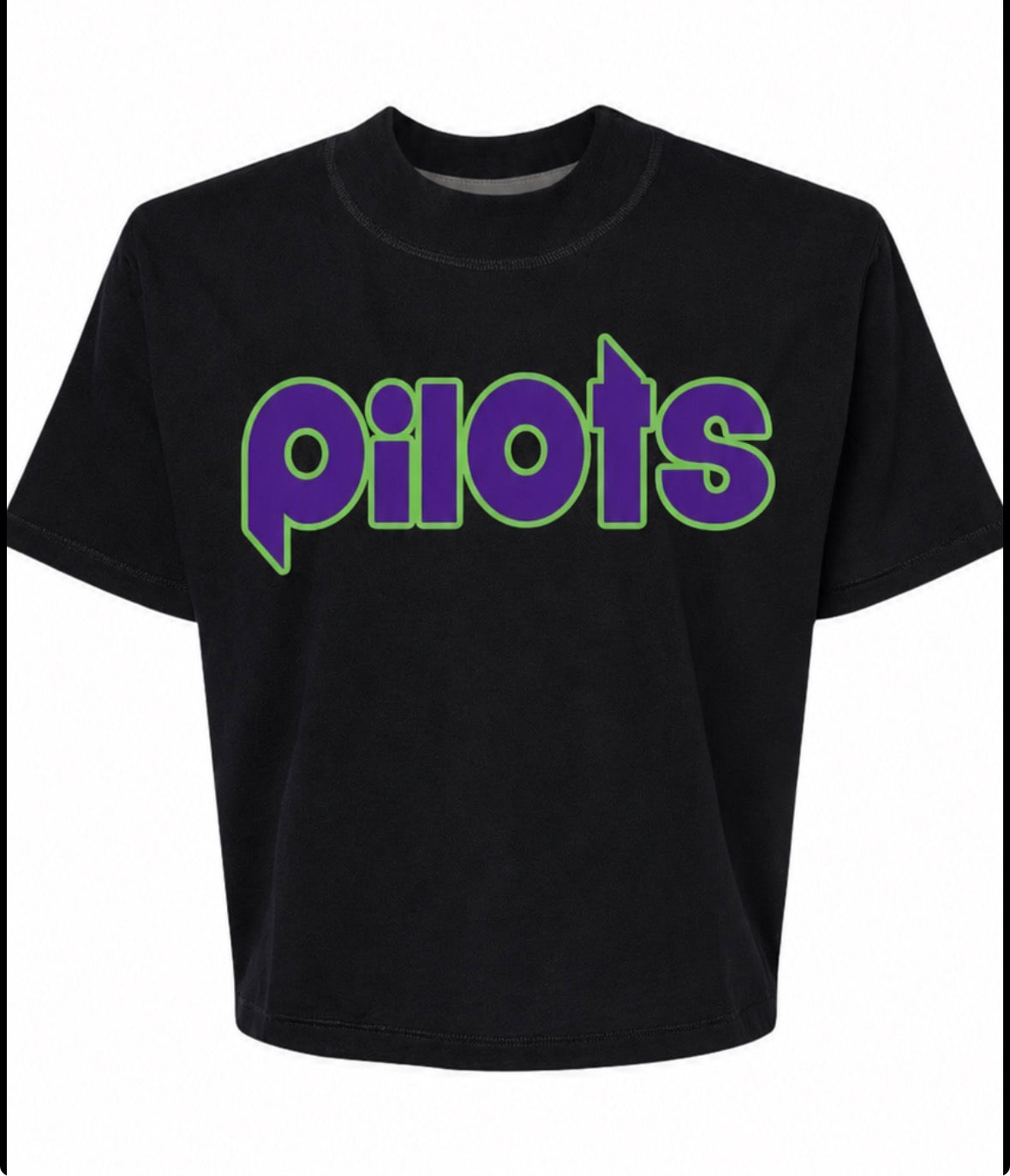 Black Crop Women’s Pilots Tee