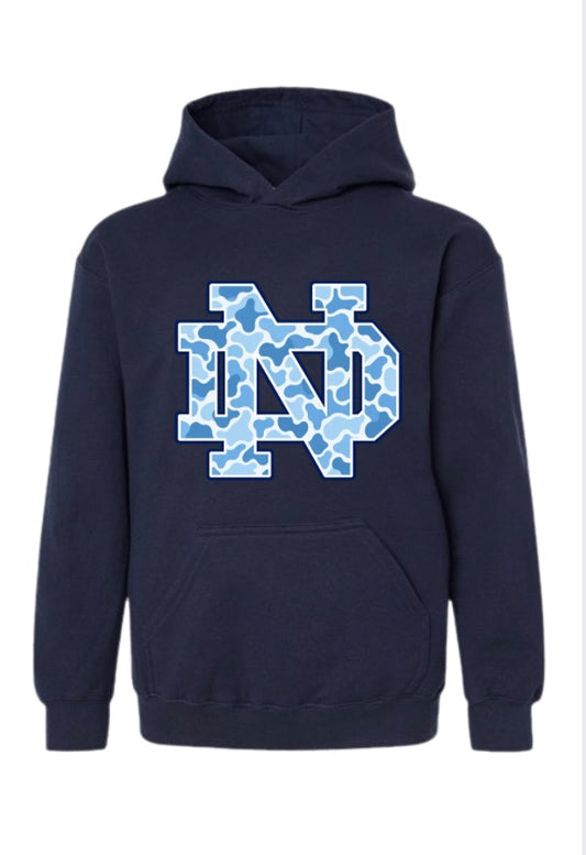 ND Blue Camo hoodie