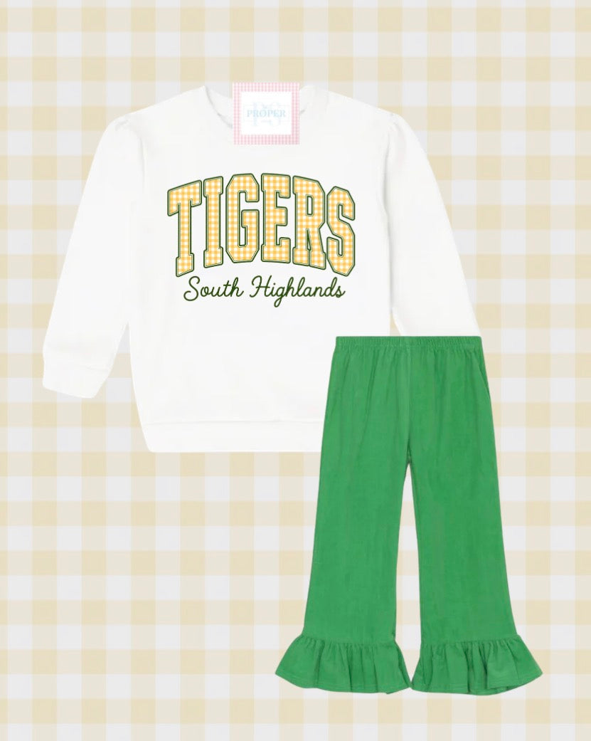 Girl’s Corduroy Ruffle Pants