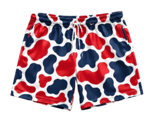 Navy/Red Camo Shorts
