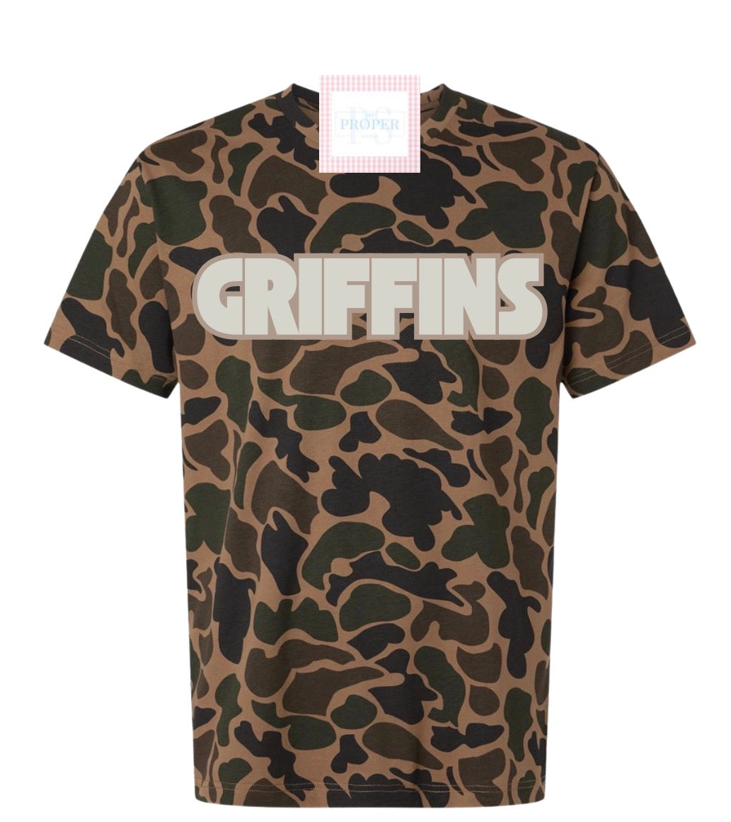Duck Camo Griffins Premium Tshirt