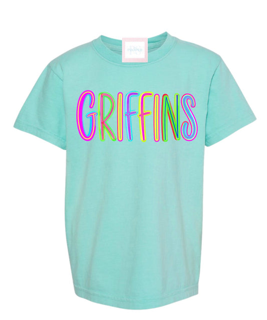 Youth Griffins Neon Comfort Color