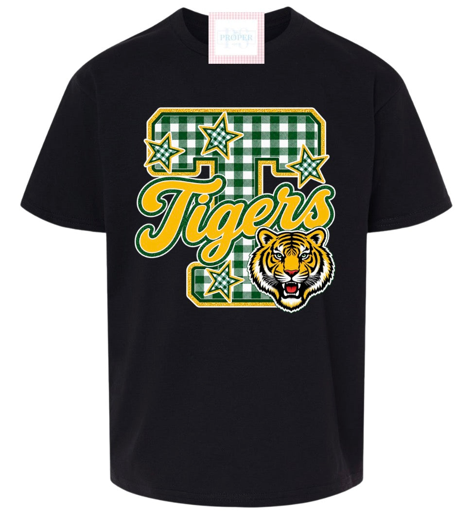 TIGERS Gingham Tee