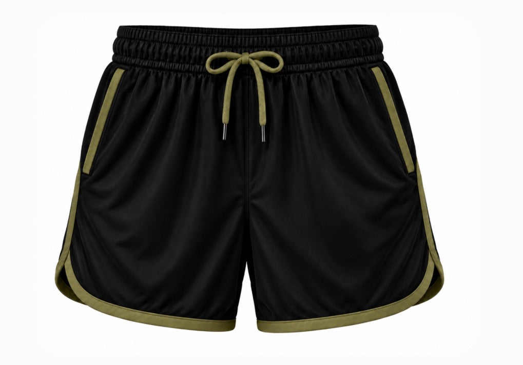 Black & Green Savage Shorts