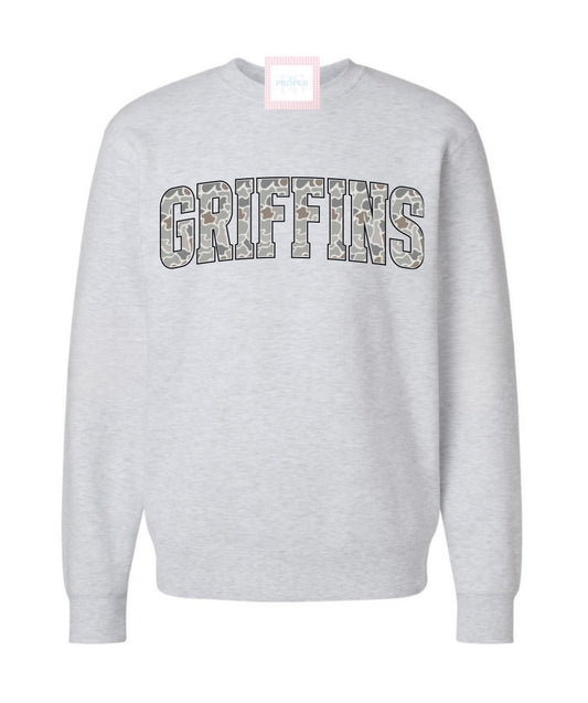 Griffins Camo Crewneck