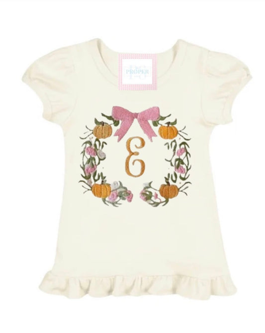 Pumpkin Monogram Shirt
