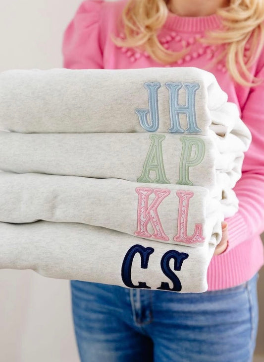 Fishtail Initials Sweatshirt
