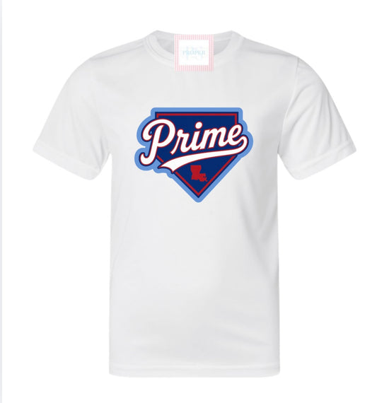 Prime White logo Drifit