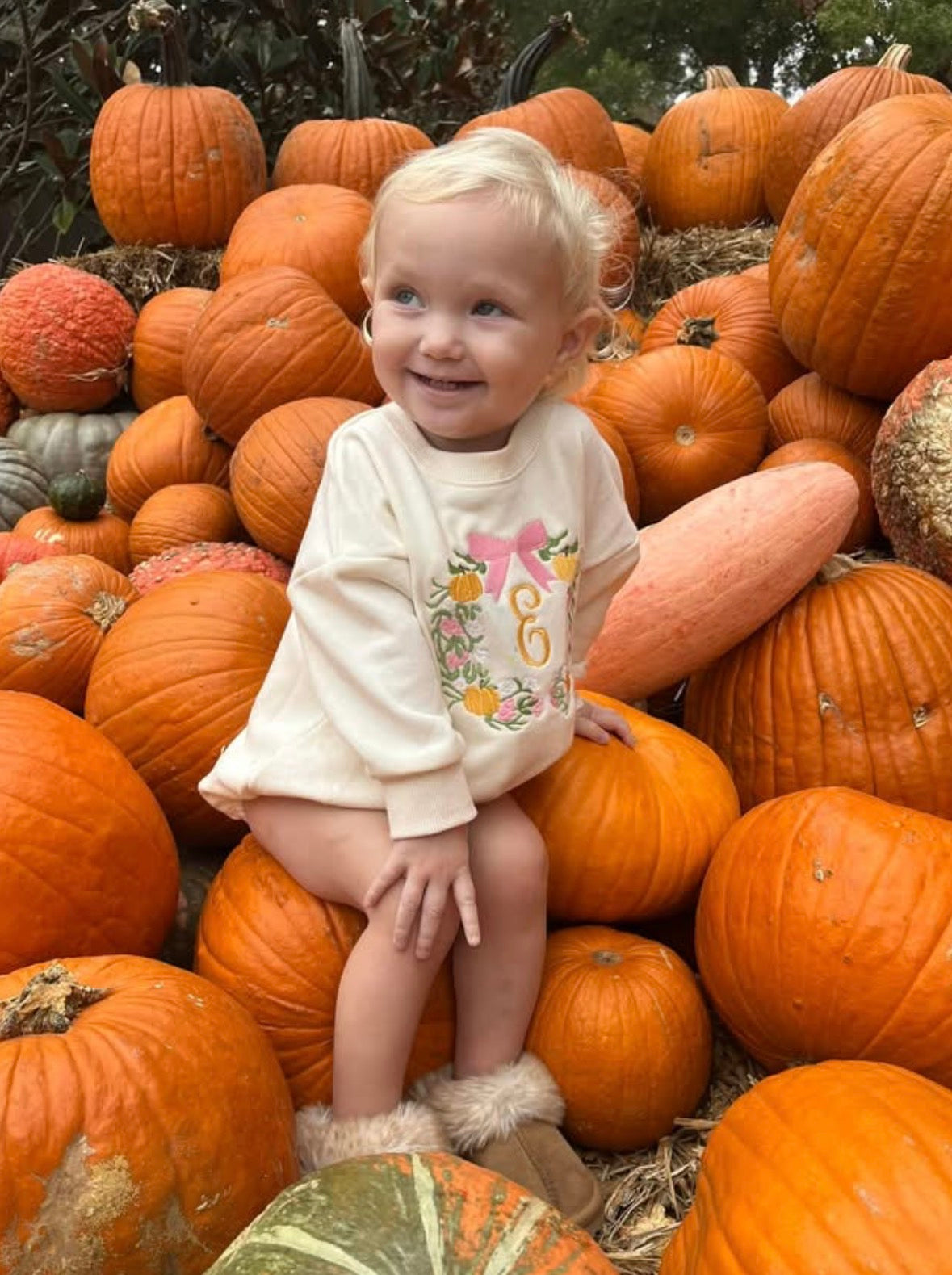 Pumpkin Monogram Bubble