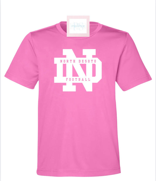 Pink Out ND Football Logo