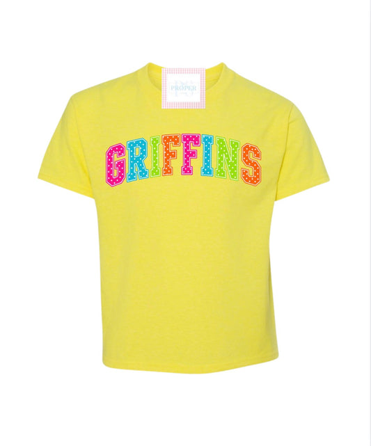 Youth Griffins Neon Polka Dots