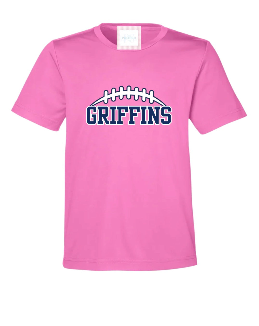 ND Pink Football Logo Design