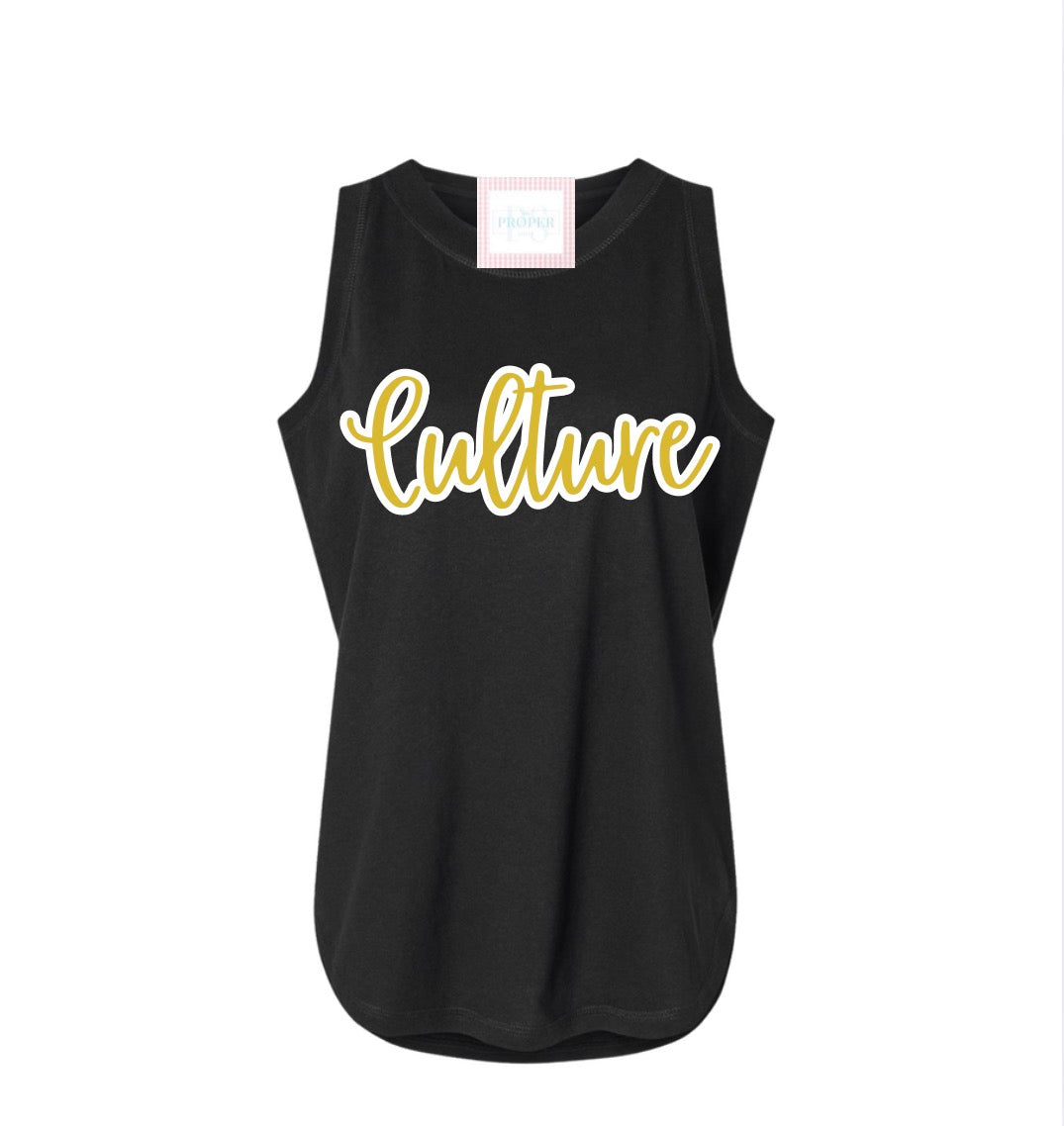Culture Scripture  Women’s Tank Black