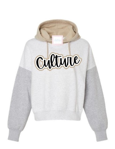 Color block Gold Culture Hoodie