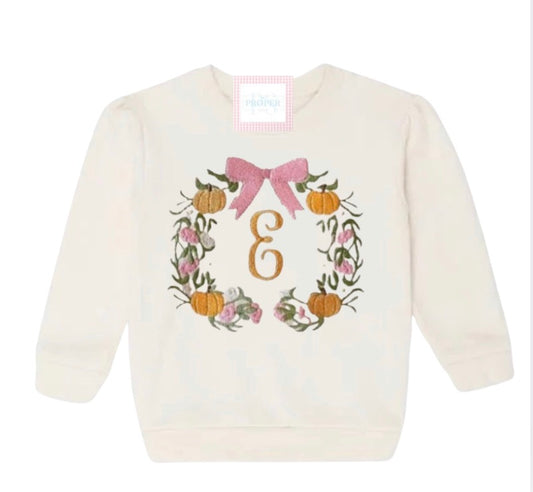 Pumpkin Monogram Sweatshirt