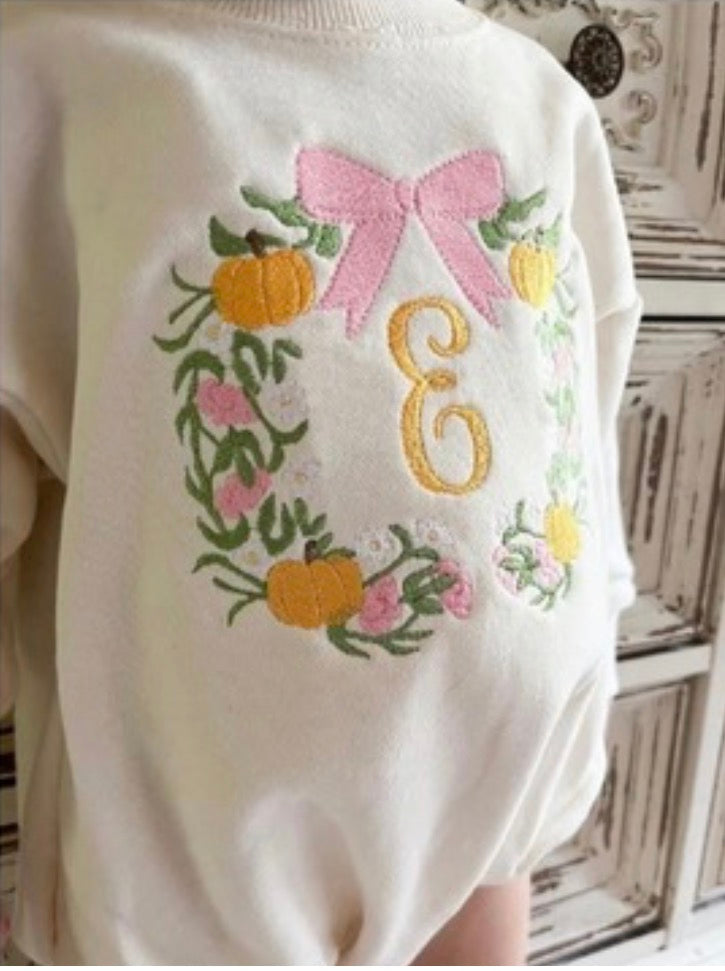 Pumpkin Monogram Bubble