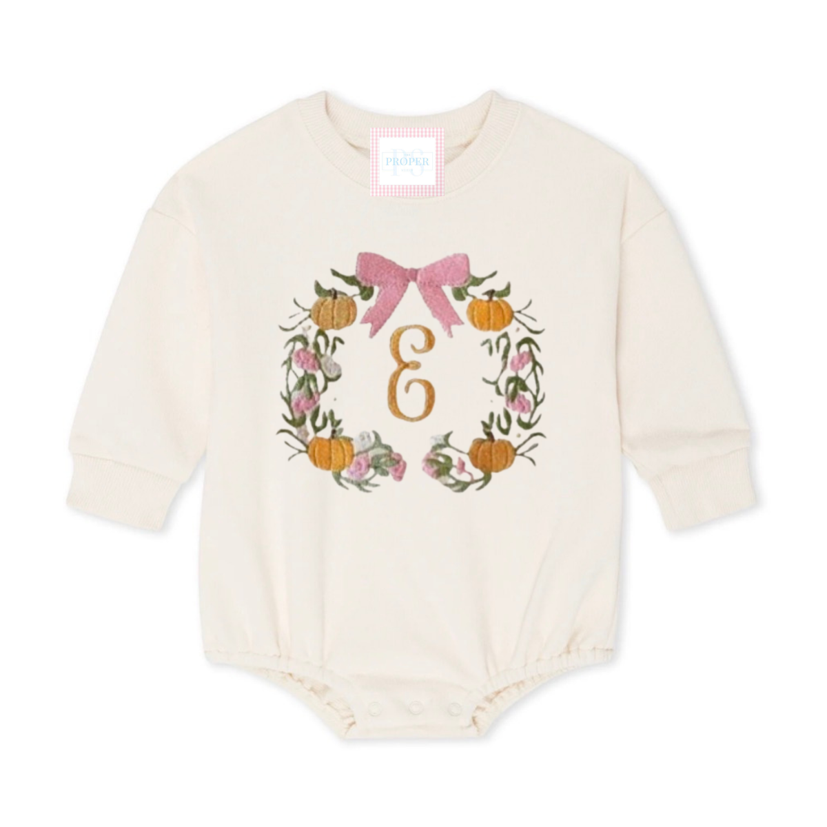 Pumpkin Monogram Bubble