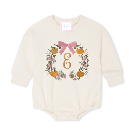 Pumpkin Monogram Bubble